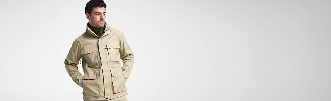 heren jas beige