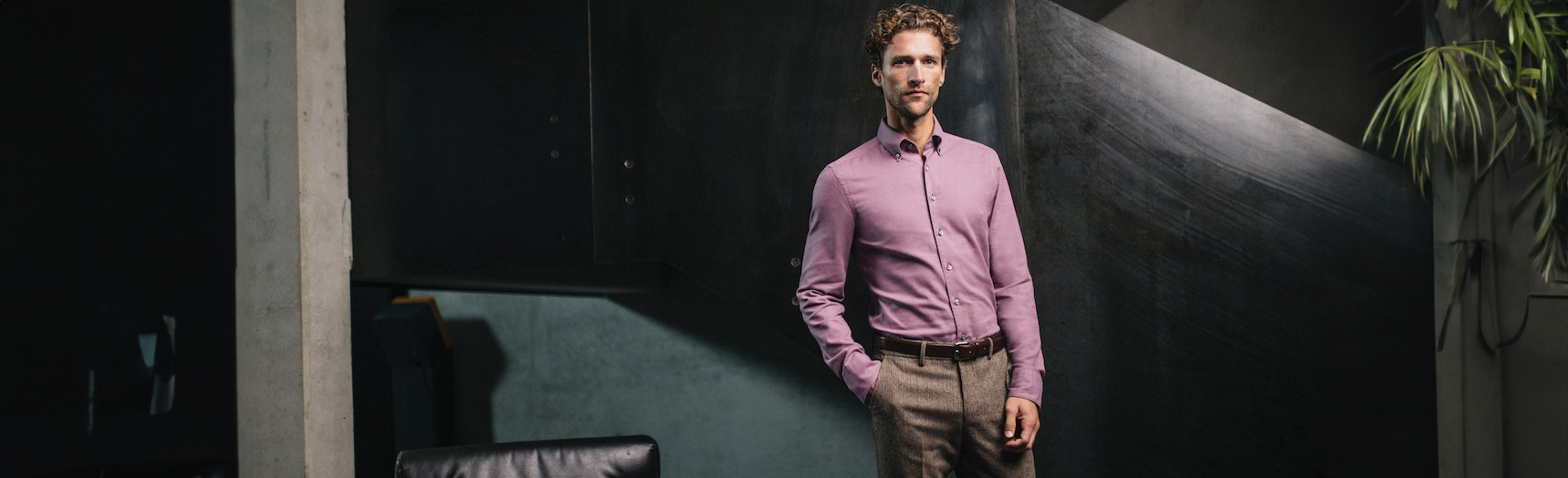 Roze overhemden heren