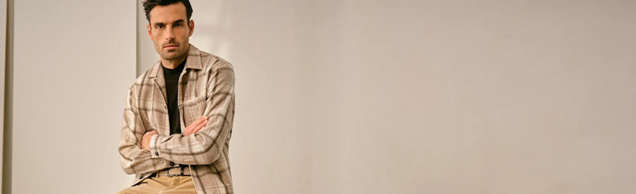 heren broek beige