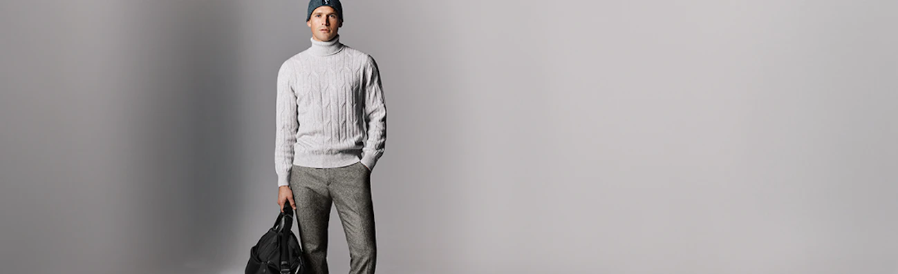 heren pantalon grijs