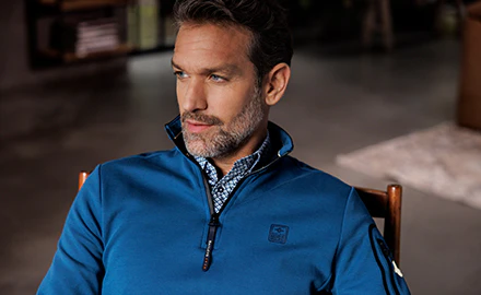 Half zip heren truien