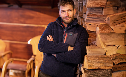Heren fleece trui