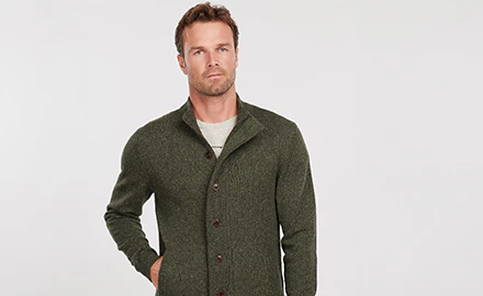 groen heren vest