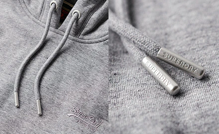 Grijze hoodie heren