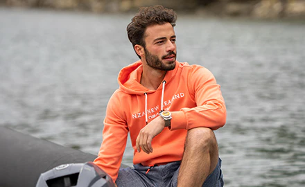 Oranje hoodie heren