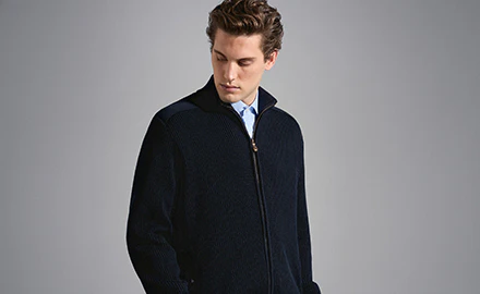 grof gebreide heren vest
