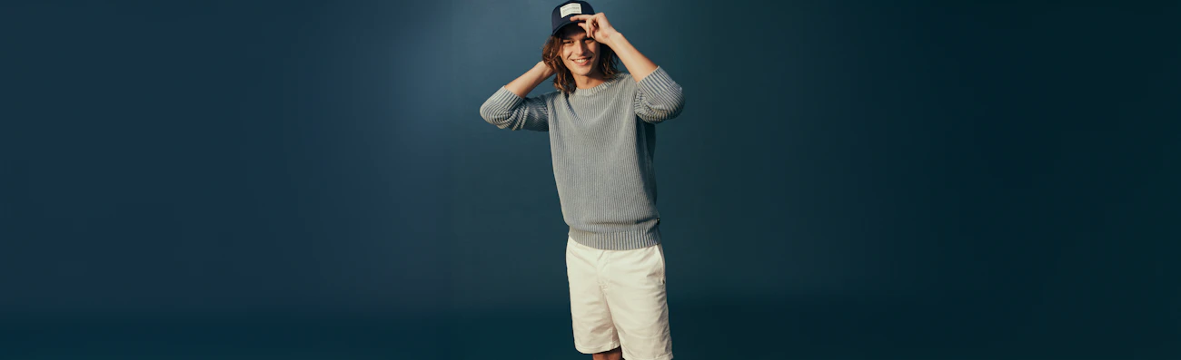 Witte heren korte broek