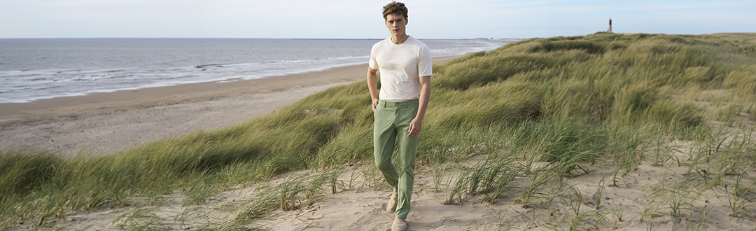 Chino groen heren