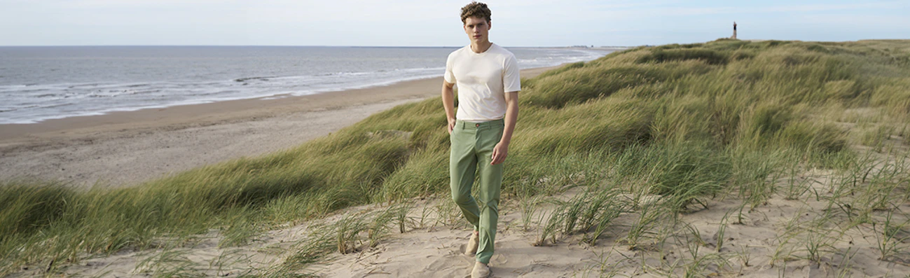 Chino groen heren