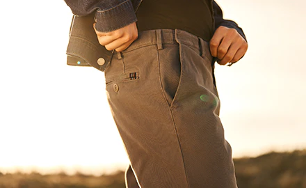 Grijze chino heren