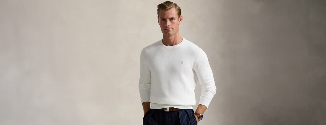 ralph lauren trui wit heren