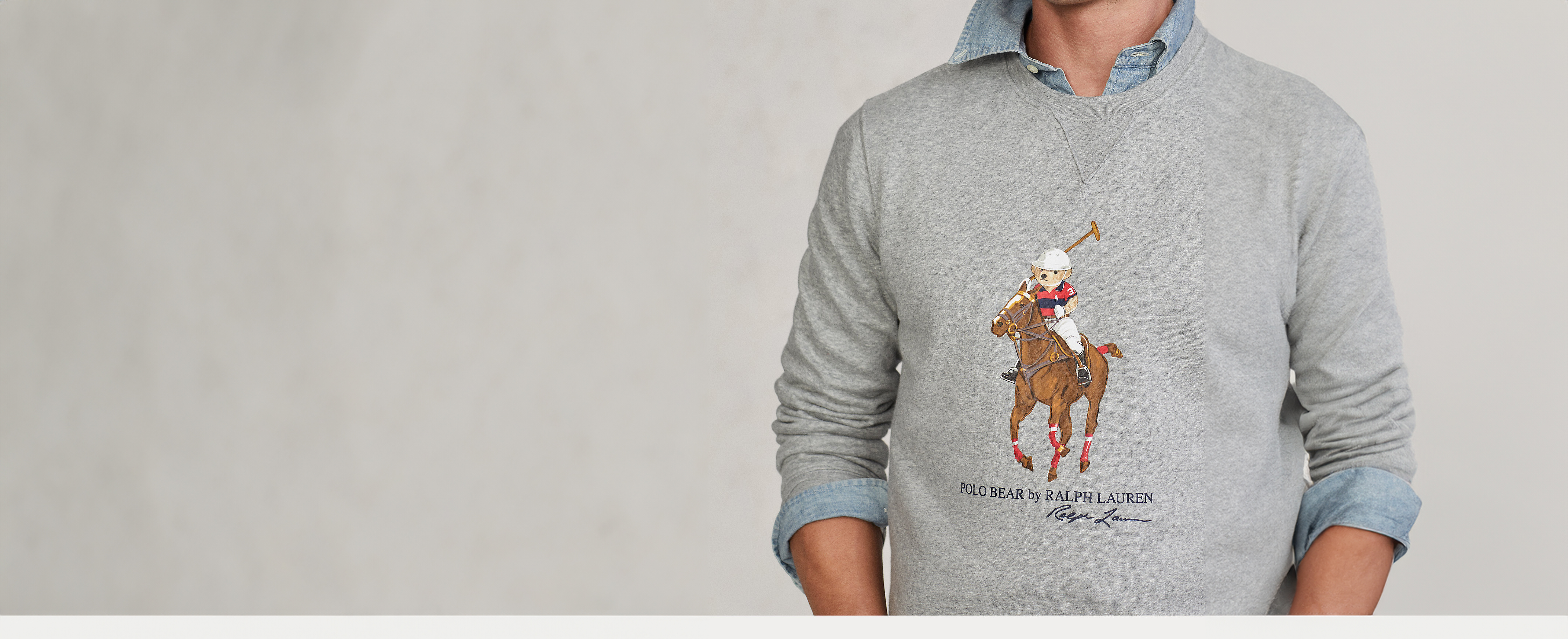 Ralph Lauren trui grijs