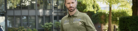 Casa Moda polo korte mouw