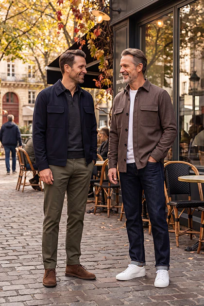 Overshirt net vs casual
