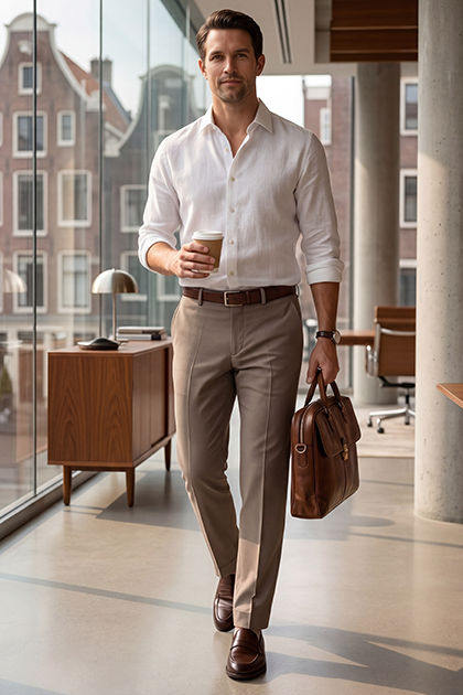 Outfit 1: comfortabel naar kantoor