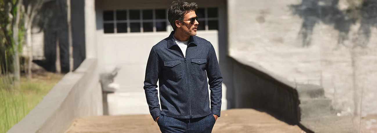 Overshirt blauw