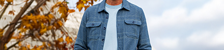 Overshirt blauw