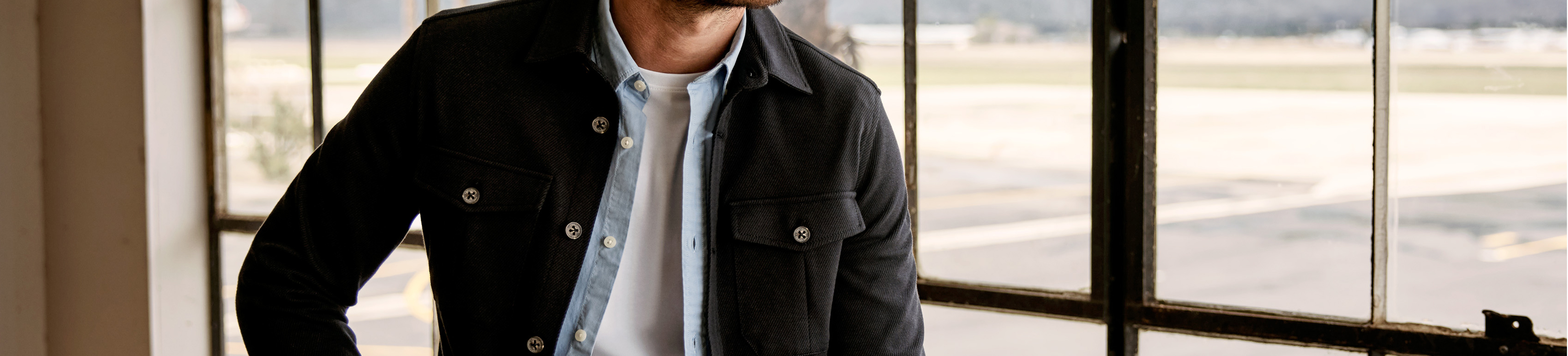 Overshirt zwart
