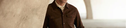Overshirt bruin
