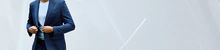 Blauw pak voor heren