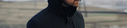 zwarte trenchcoat