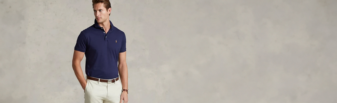 heren polo blauw