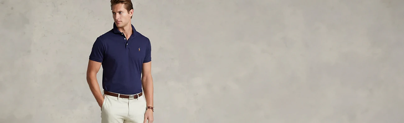 heren polo blauw