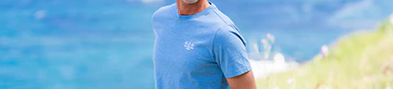 Heren tshirt blauw