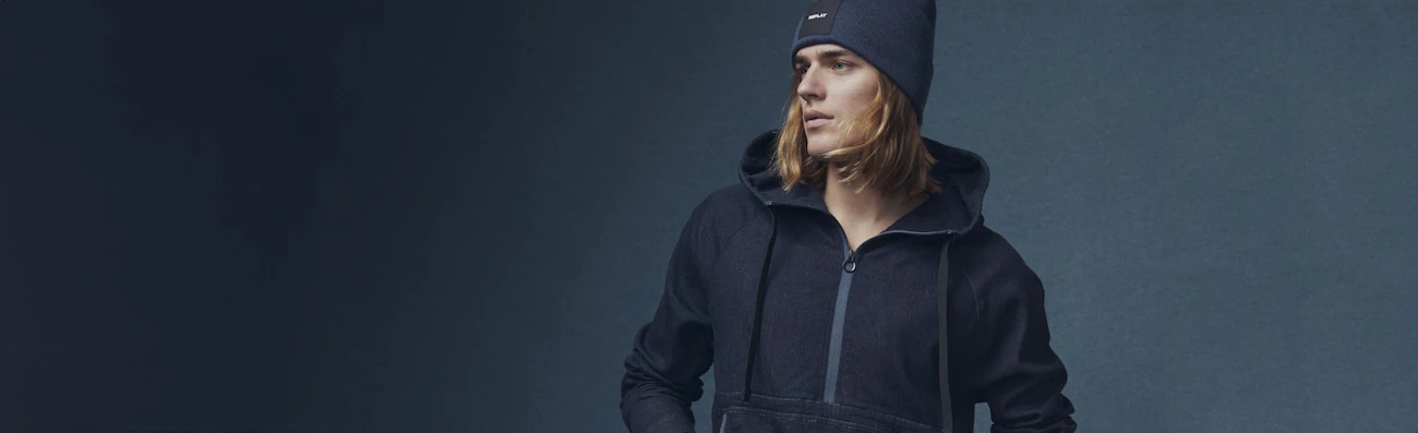 Half zip sweater heren