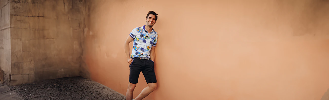 Heren korte broeken slim fit