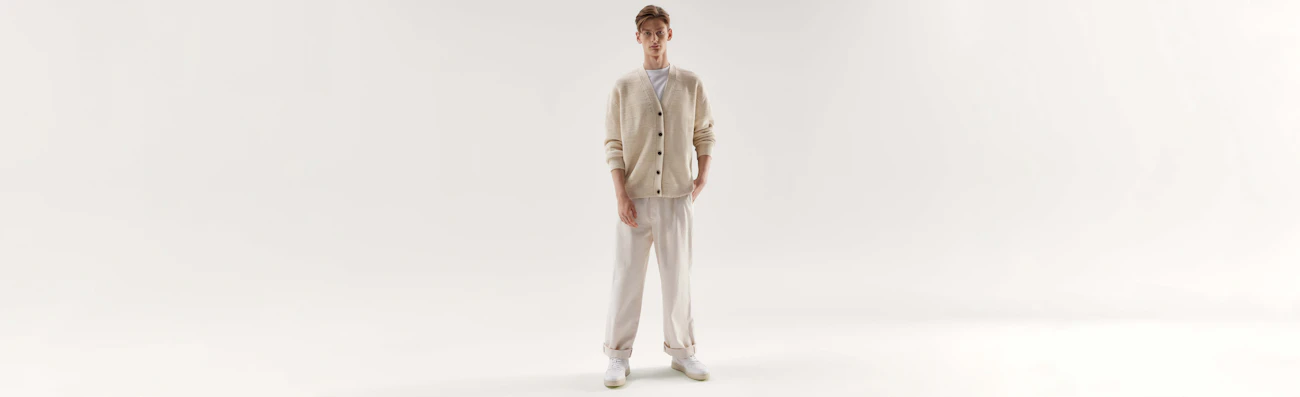 Beige vest voor heren