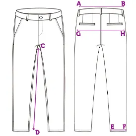 maattabel - maattabellen - meet instructie broeken- broek
