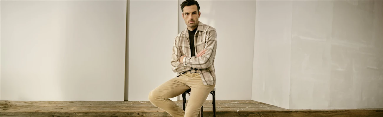 Beige jeans heren Gardeur