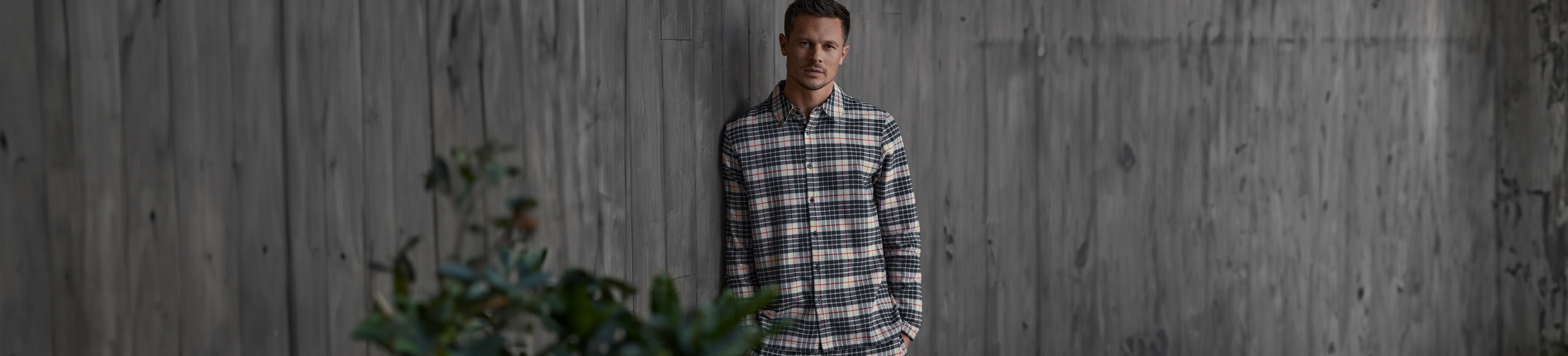 Pyjamashirt geruit